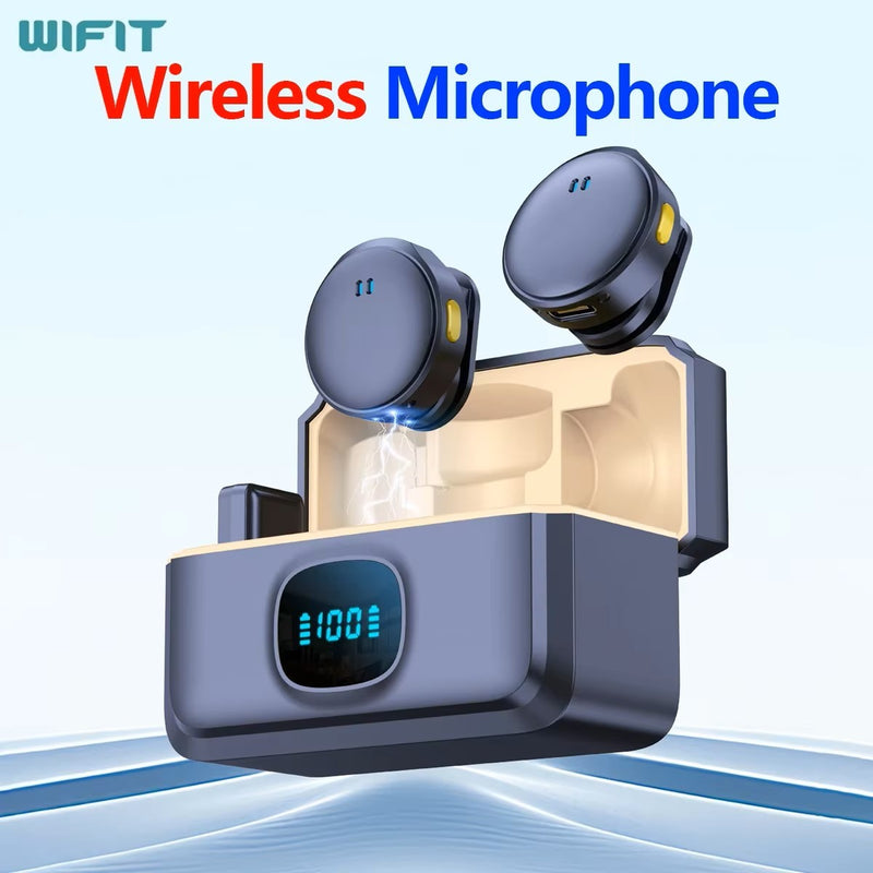 WIFIT Plug and Play 2.4G Chip Microfone de colar com botão de sucção magnéti