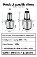 Moedores de carne elétricos triturador de alimentos aço inoxidável multifunci