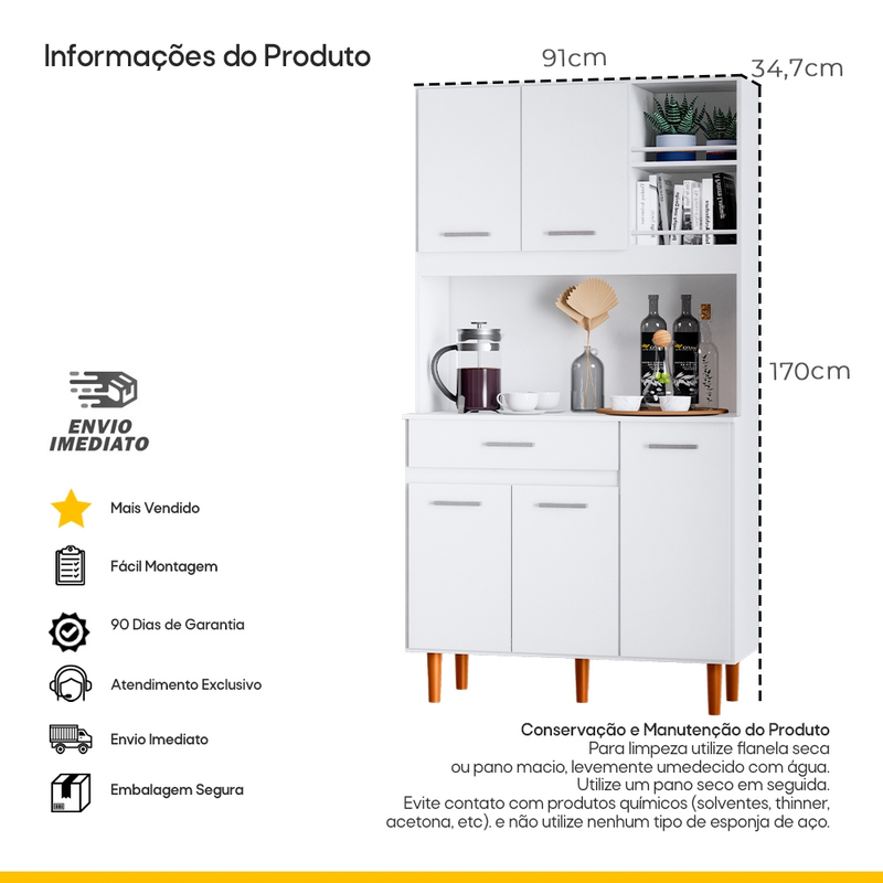 Cozinha Compacta Mais Vendida Balcão E Armário Aéreo Moderno E Charmoso A Escolha Certa Para Você