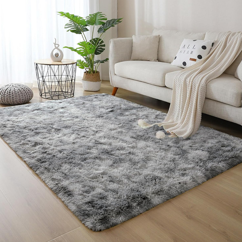 Tapete Sala 1,50 x 1,00 Quarto Peludo Felpudo Cores