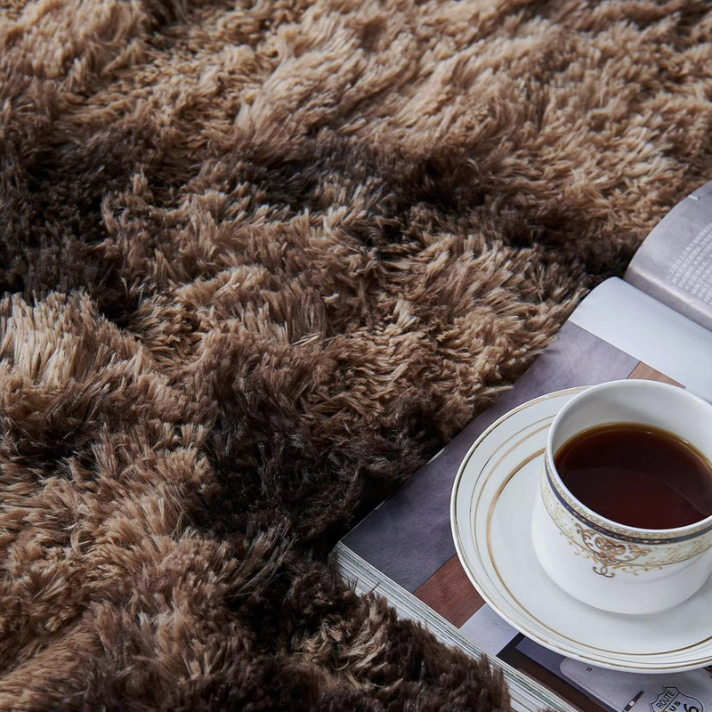 Tapete Sala 1,50 x 1,00 Quarto Peludo Felpudo Cores