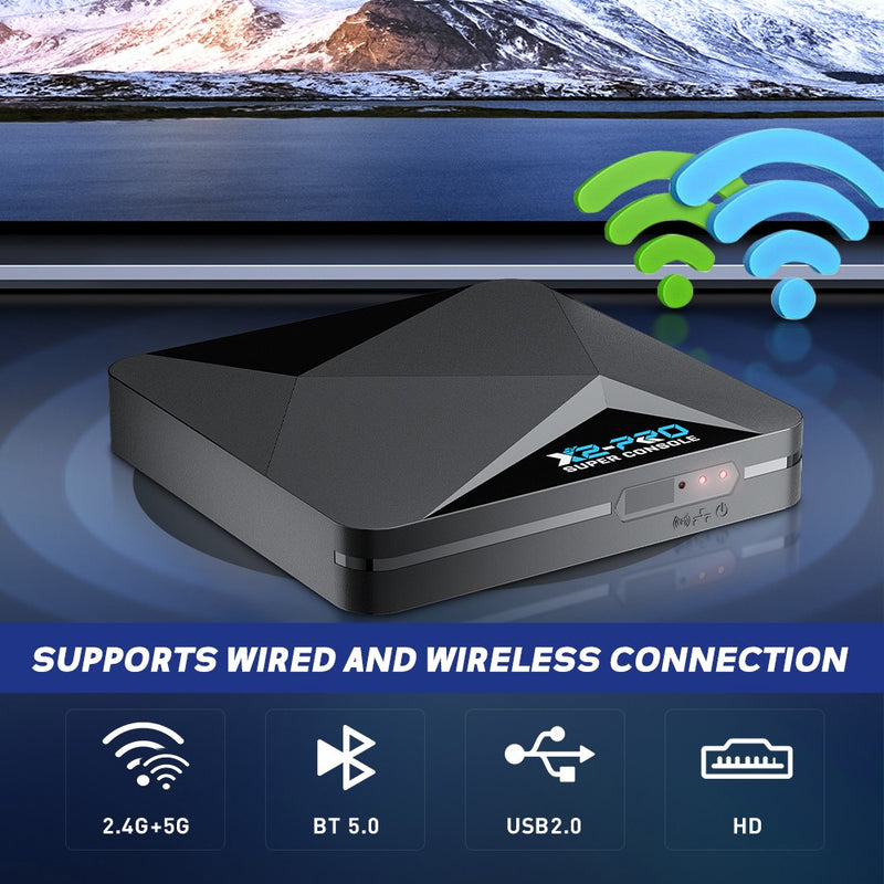 KINHANK Console Retro de Jogos Super Console X2 Pro com 90000 Videogames para PS