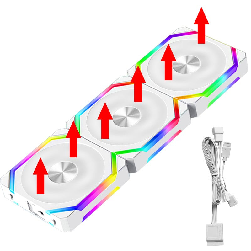 Jumpeak cs120 argb ventilador de refrigeração 360mm 240mm modular empilhável