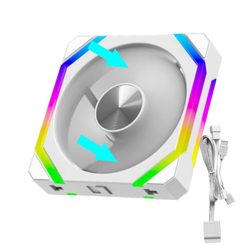 Jumpeak cs120 argb ventilador de refrigeração 360mm 240mm modular empilhável