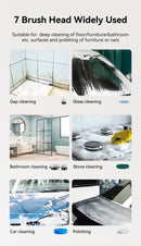 Escova de limpeza elétrica sem fio, portátil, chuveiro, limpador giratório, m