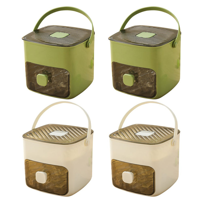 Máquina de fazer gelo portátil com gaveta de armazenamento, máquina de fazer