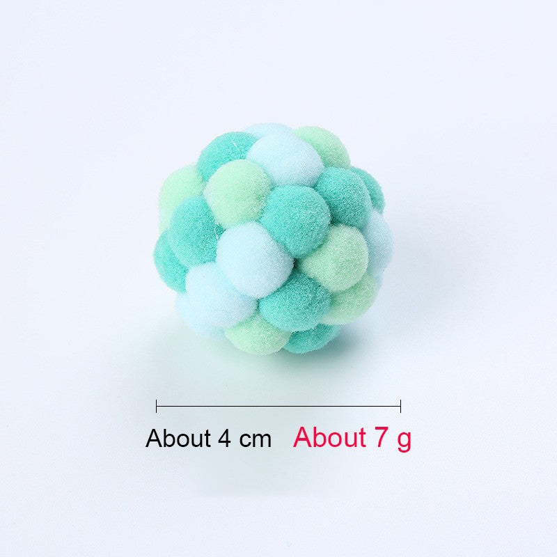 Bola de pelúcia interativa para gatos