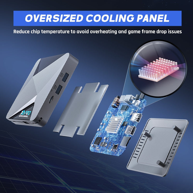 KINHANK Console Retro de Jogos Super Console X2 Pro com 90000 Videogames para PS