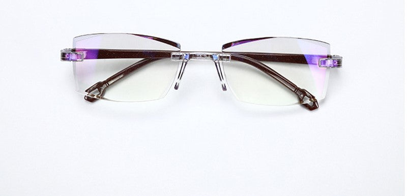 Clássico ultraleve sem aro óculos de leitura masculino feminino azul luz bloqu