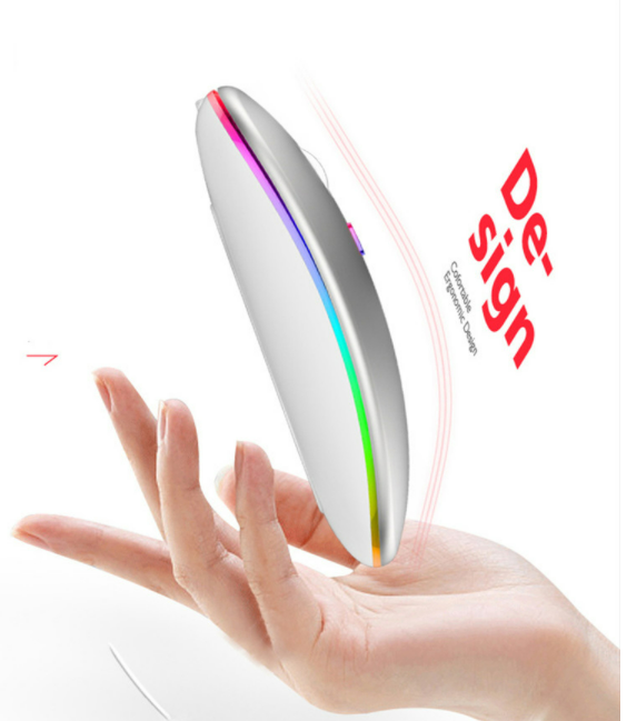 Mouse sem fio recarregável bluetooth e 2.4Ghz 1600 dpi