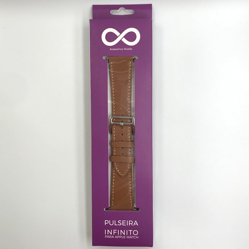 Pulseira para Apple Watch Couro Fecho Fivela Cor:Preto;Caixa:38/40/41/42mm (sér