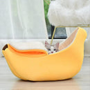 CASINHA CACHORRO CAMINHA PET GATO BANANA CAMA PELUCIA GRANDE  PORTATIL ALMOFADA