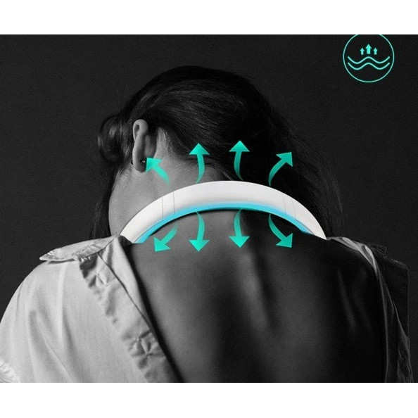 Ventilador Flexível De Pescoço Portátil Usb Recarregável Ideal Para Acampar Viajar Treinar Refrigeração Rápida