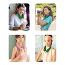 Ventilador Flexível De Pescoço Portátil Usb Recarregável Ideal Para Acampar Viajar Treinar Refrigeração Rápida