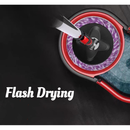 Mop desaguador automático giratório 360° Cabo aço Inox Cesto aço Inox com balde