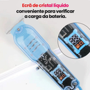 Máquina De Cortar Cabelo Profissional Smart Lcd Barbeador Elétrico Transparente Sem Fio Para Homens